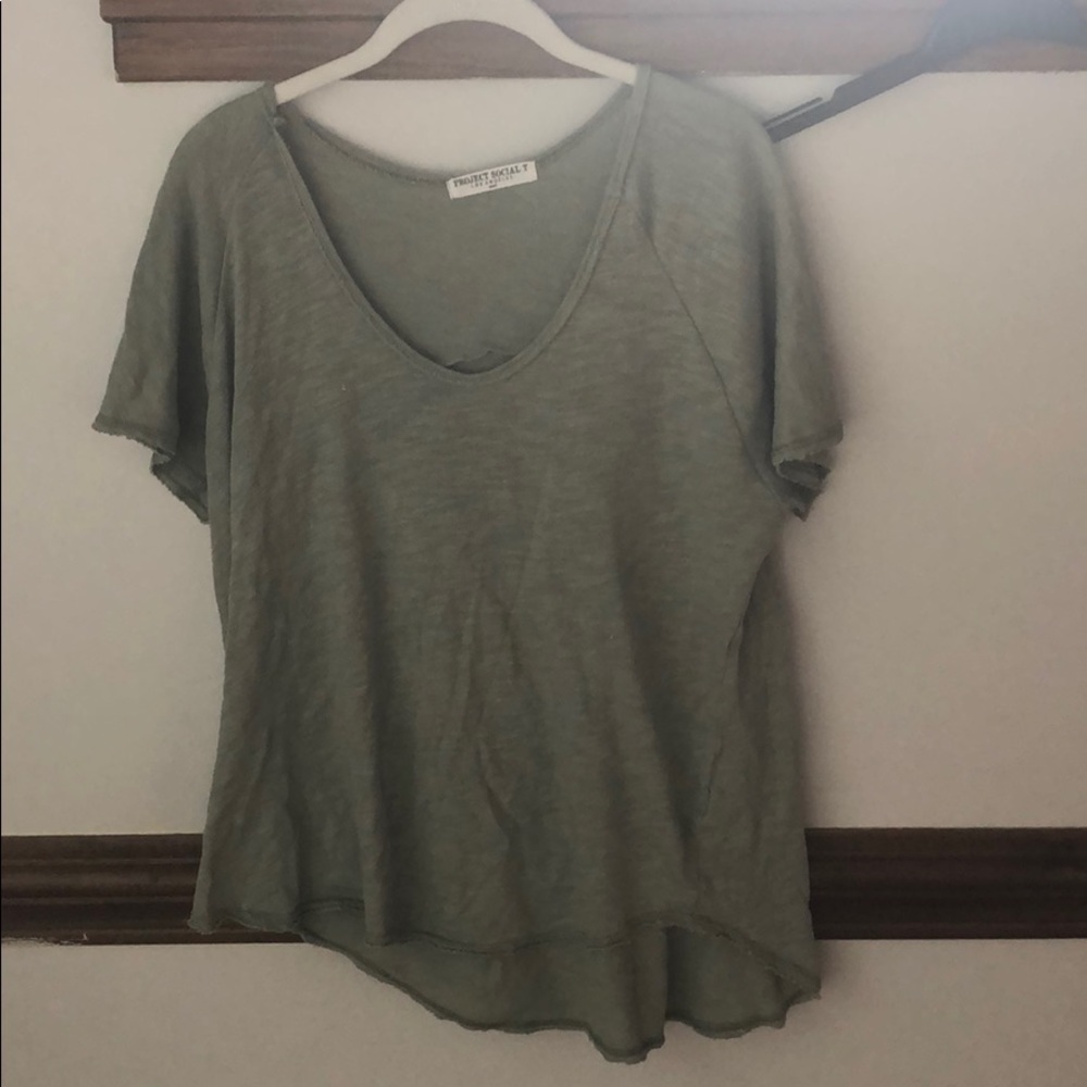 Project Social T Harvey Tee in army green